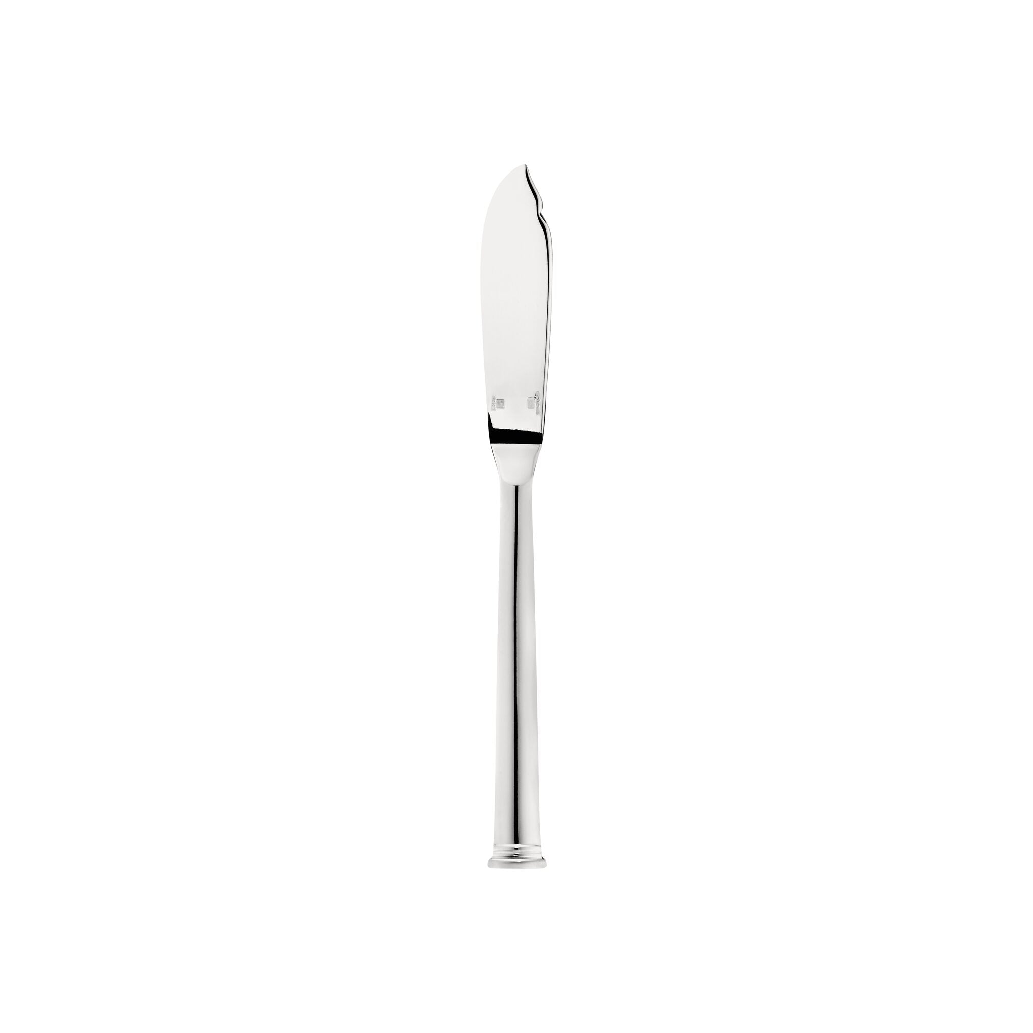 Christofle Commodore Silver-Plated Fish Knife in silver-plate on a white background