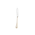 Christofle Partially Gilded Silver-plated Fish Knife in silver-plate on a white background