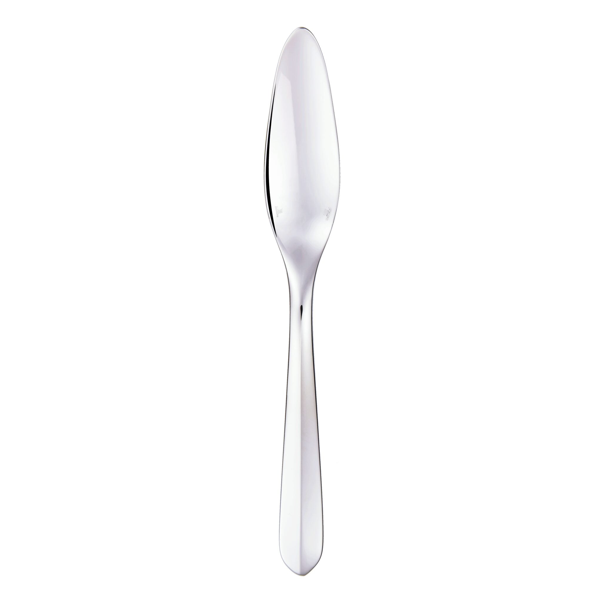 Christofle Infini Silver-Plated Fish-Sauce Knife in silver-plate on a white background