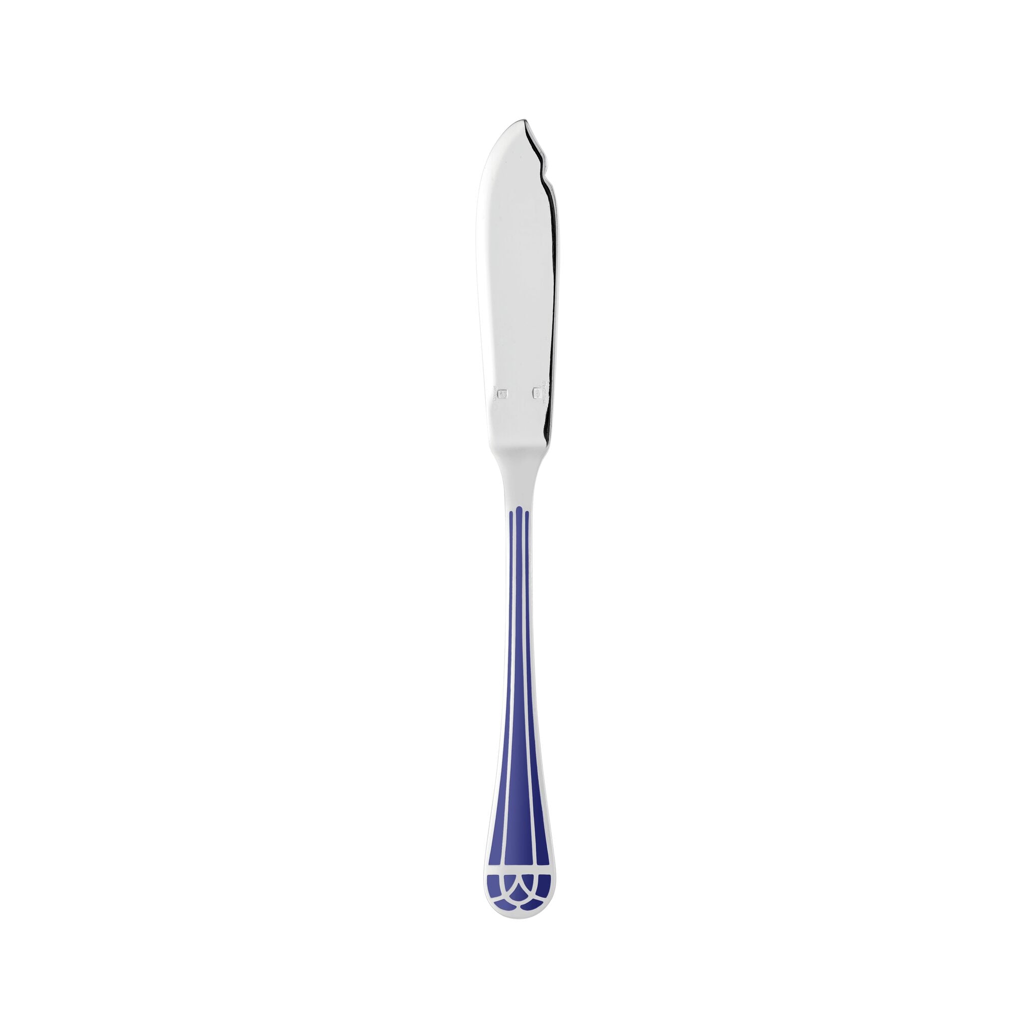 Christofle Silver-Plated Fish Knife - Marbled Blue — additional view