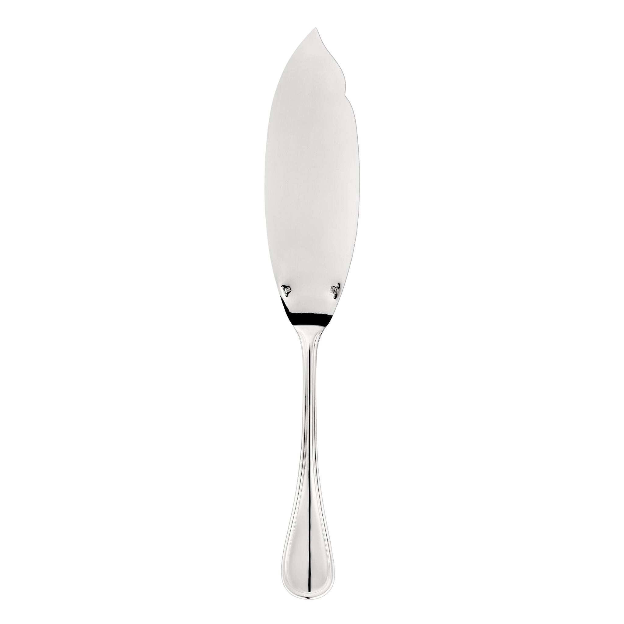 Christofle Albi Silver-Plated Fish Serving Knife in silver-plate on a white background