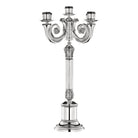 Christofle Malmaison Silver-Plated Candelabra for Five Candles in silver-plate on a white background