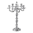 Christofle Silver-Plated Five Light Candelabra in silver-plate on a white background