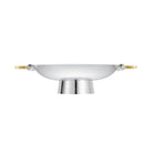 Christofle Fjerdingstad Silver-plated Centerpiece with Gilded Handles in silver-plate on a white background