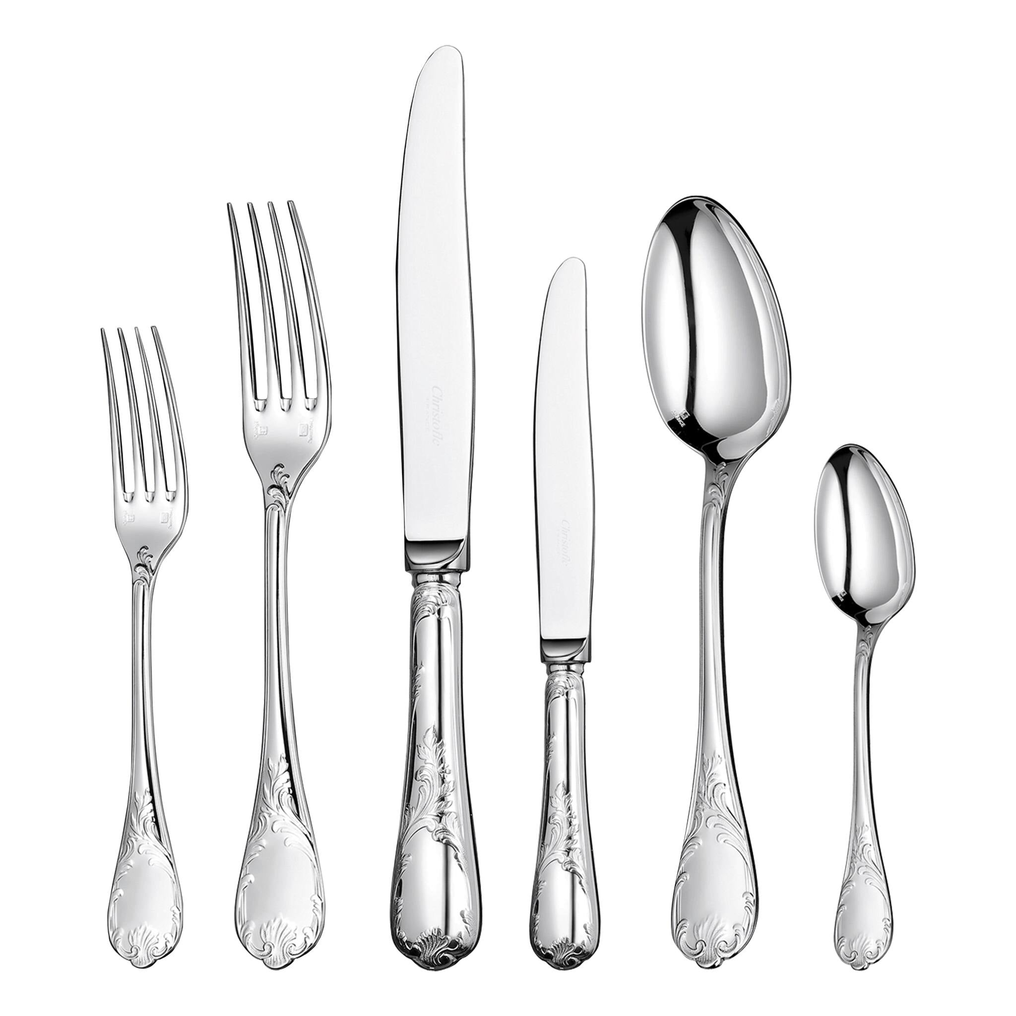Christofle Marly Flatware Set for 12 People (110 Pieces) with Chest — additional view