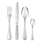 Christofle Albi 75-Piece Stainless Steel Flatware Set with Chest in stainless steel on a white background