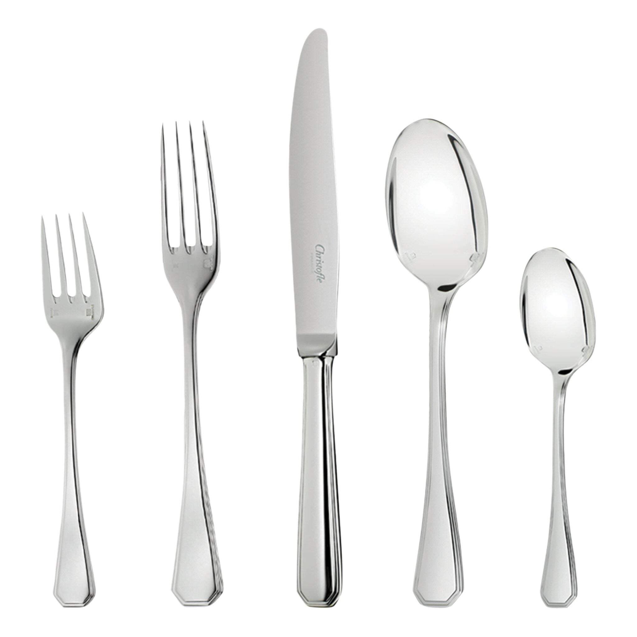 Christofle America 75-Piece Silver Plated Flatware Set with Chest — additional view