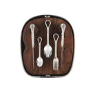 Christofle Carrousel Two-Tone Shell Silver-Plated 24-Piece Flatware Set — additional view