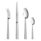 Christofle Hudson 24-Piece Stainless Steel Flatware Set with Storage Box in stainless steel on a white background