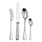 Christofle Malmaison 24-Piece Silver-Plated Flatware Set with Storage Box in silver-plate on a white background