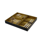 Christofle Perles 24-Piece Silver-Plated Flatware Set with Storage Box in silver-plate on a white background