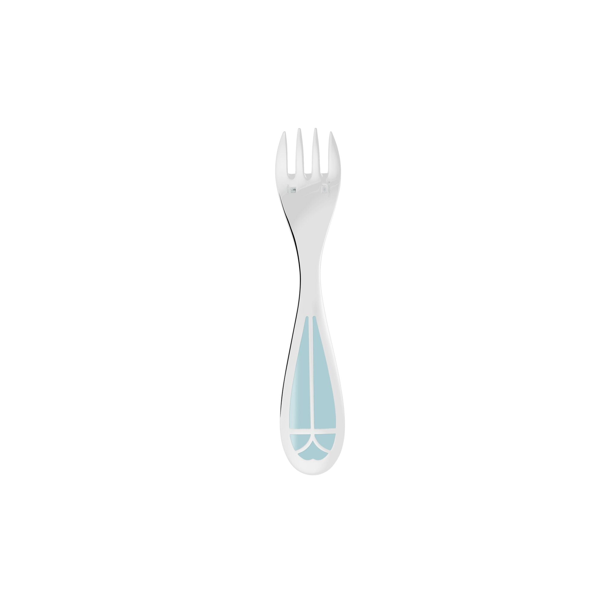 Christofle Talisman Silver-Plated Baby Spoon & Fork Set - Ice Blue — additional view