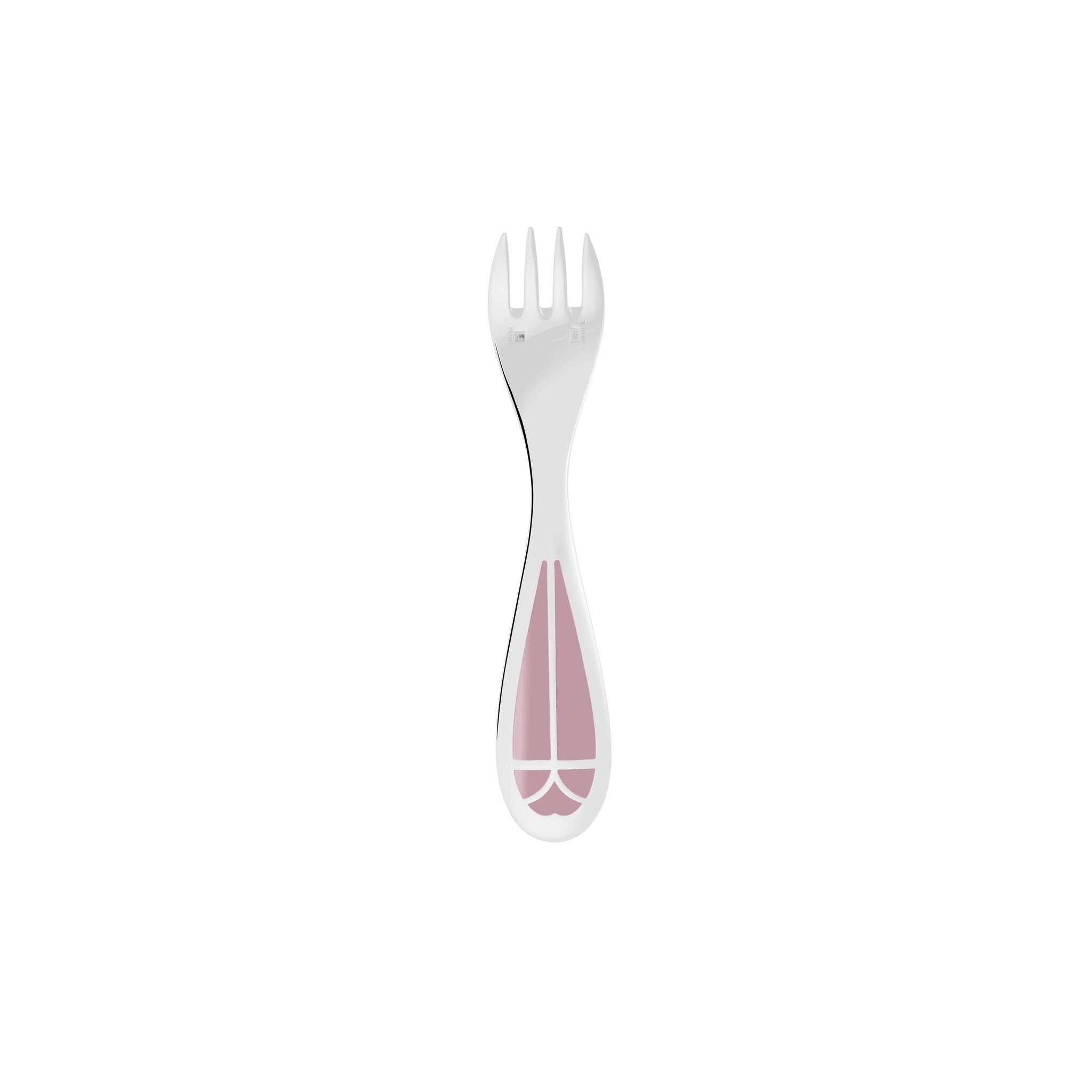 Christofle Talisman Silver-Plated Baby Spoon & Fork Set - Rose Quartz — additional view