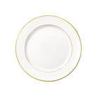 Christofle Gilded Porcelain Dessert Plate in porcelain on a white background