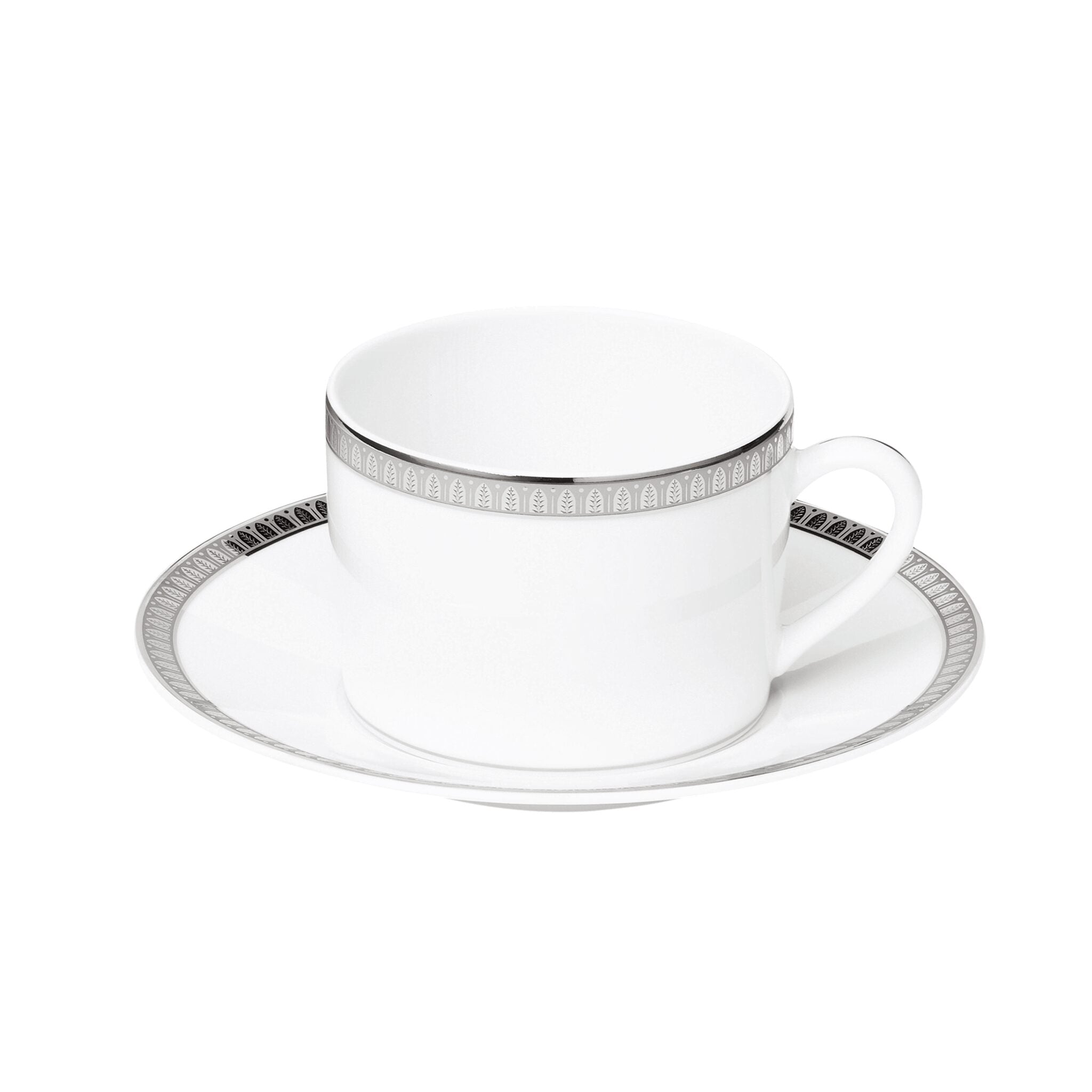 Christofle Malmaison Gilded Porcelain Teacup and Saucer — additional view