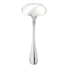 Christofle Albi Stainless Steel Gravy Ladle in stainless steel on a white background