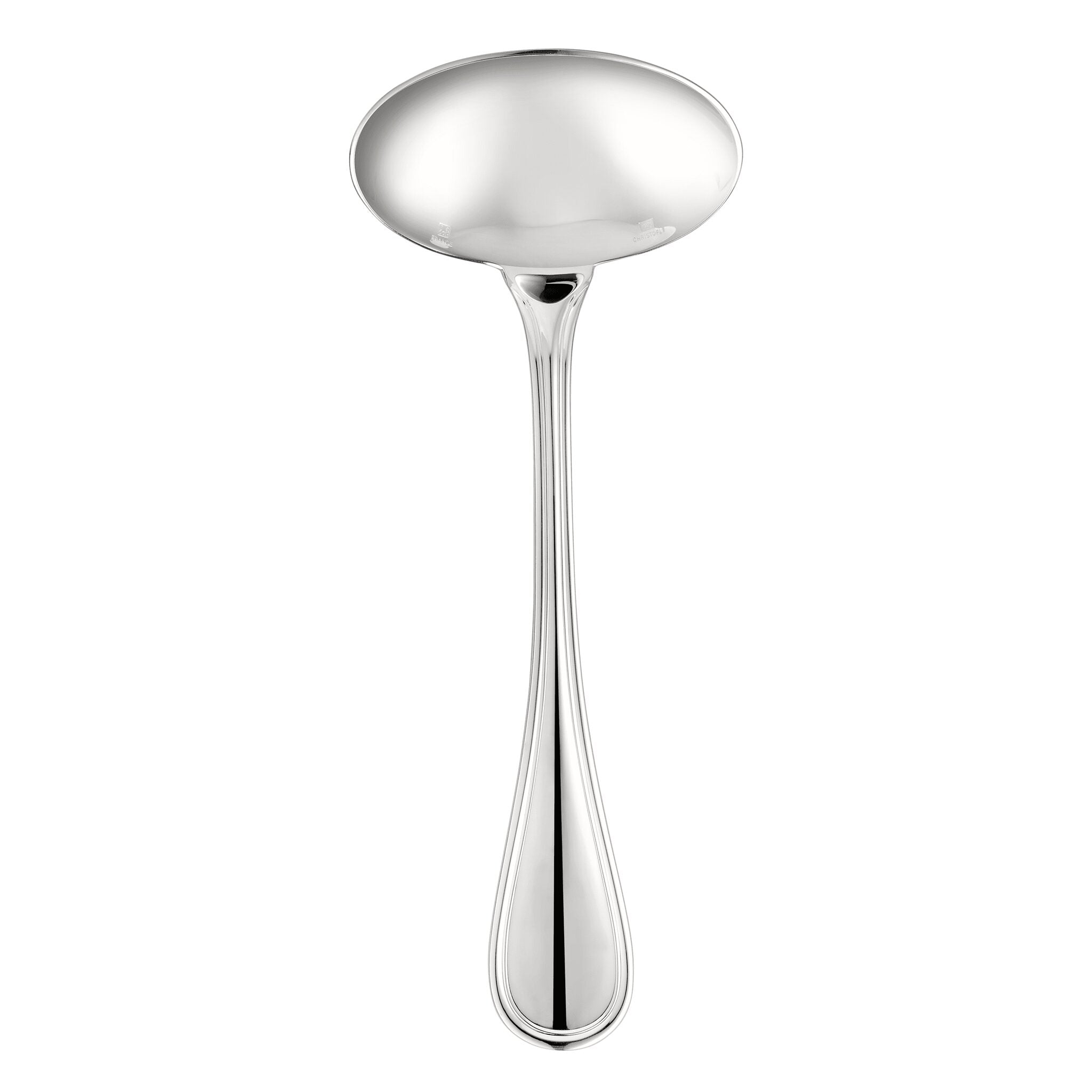 Christofle Albi Silver-Plated Gravy Ladle in silver-plate on a white background