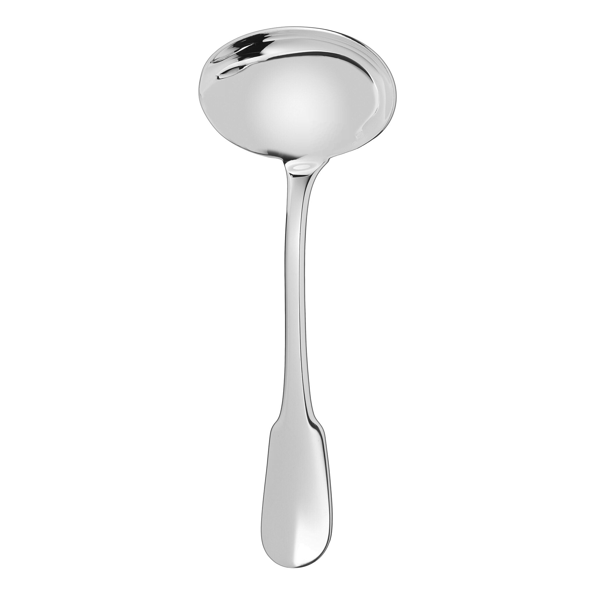Christofle Cluny Silver-Plated Gravy Ladle in silver-plate on a white background