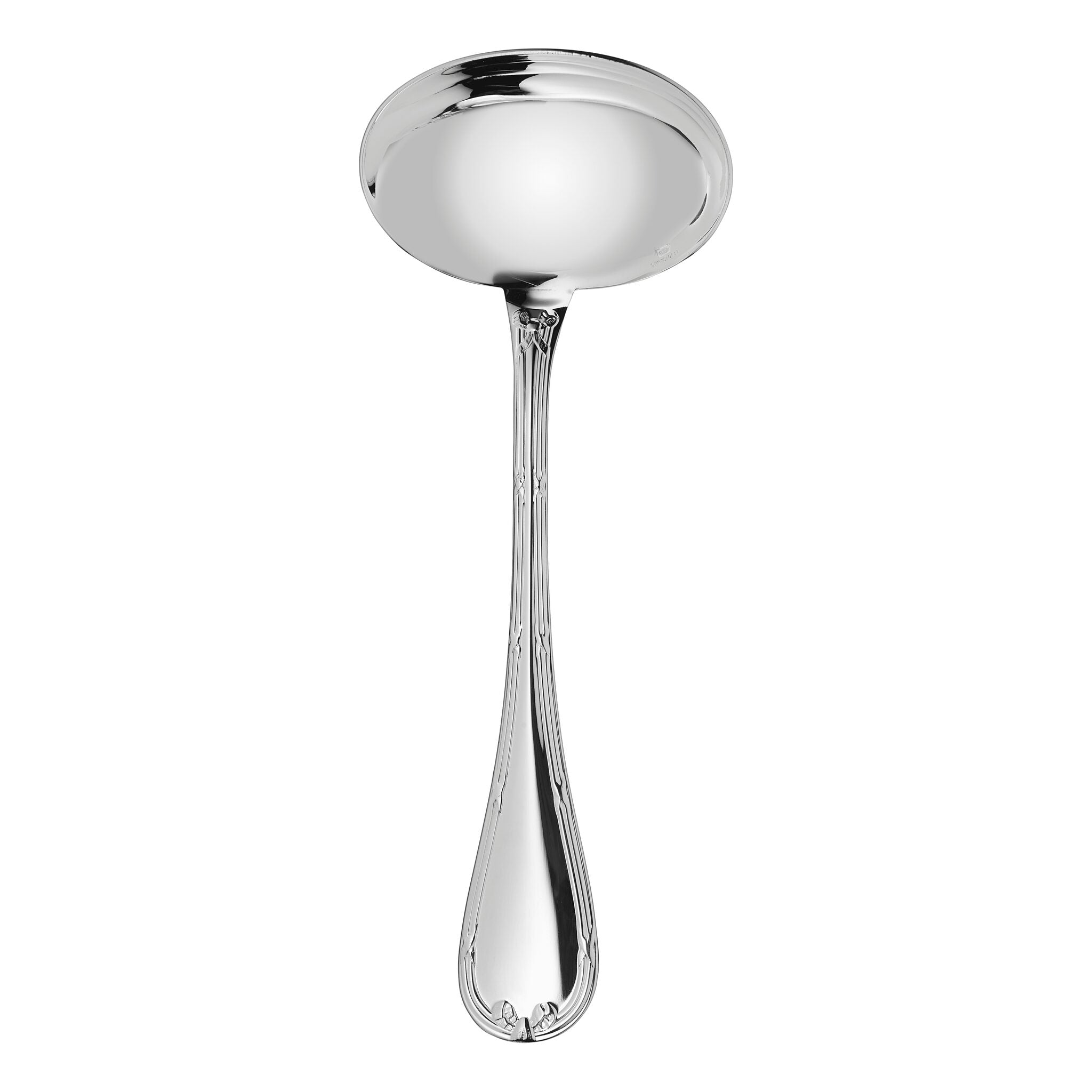 Christofle Rubans Silver-Plated Gravy Ladle in silver-plate on a white background