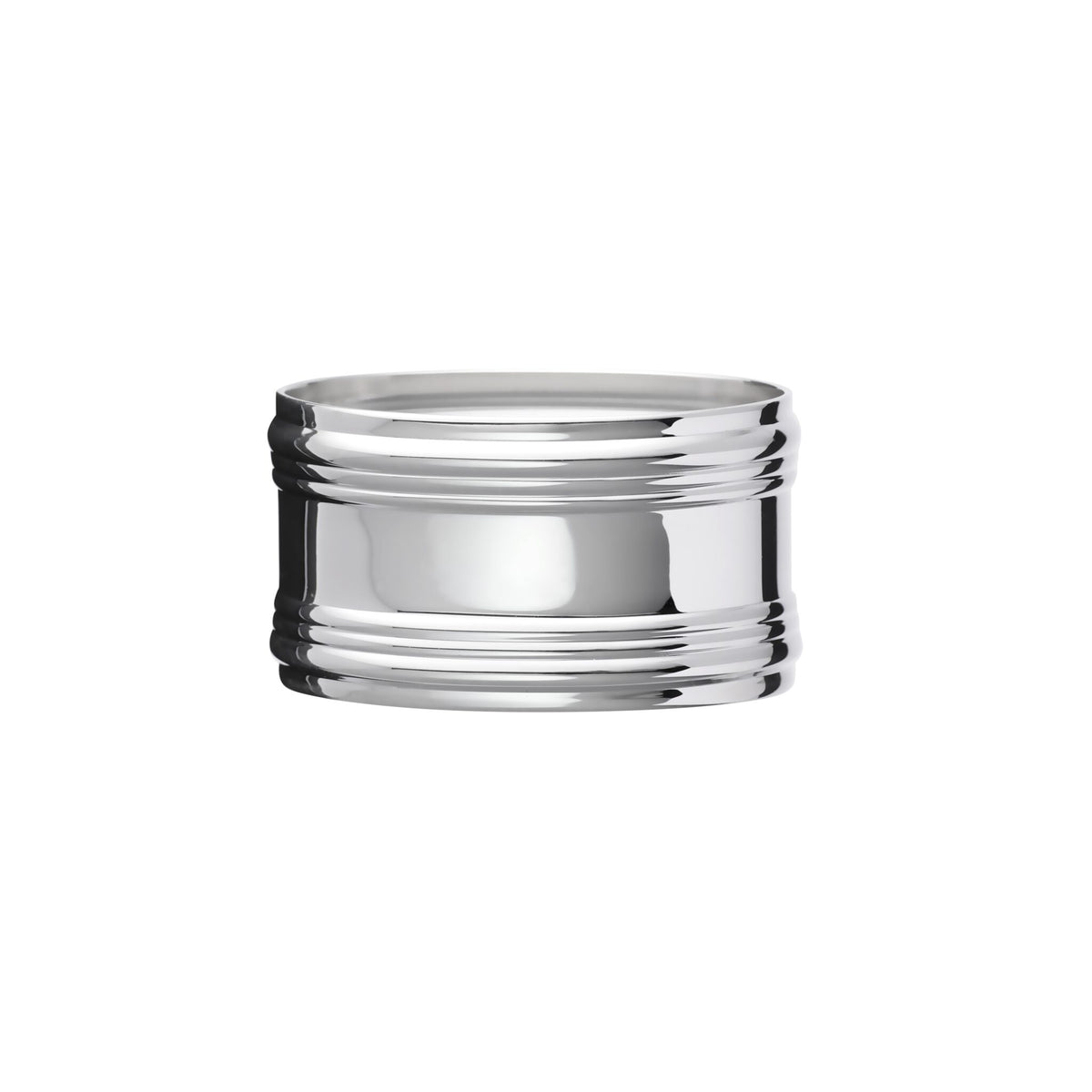 Christofle Henriette Silver-Plated Napkin Ring on a white background