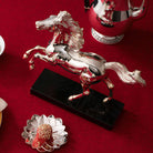 Christofle Silver-Plated Horse Sculpture - Year of Horse 2026 in silver-plate on a white background