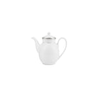 Christofle Porcelain Pot Platinum Finish in porcelain on a white background
