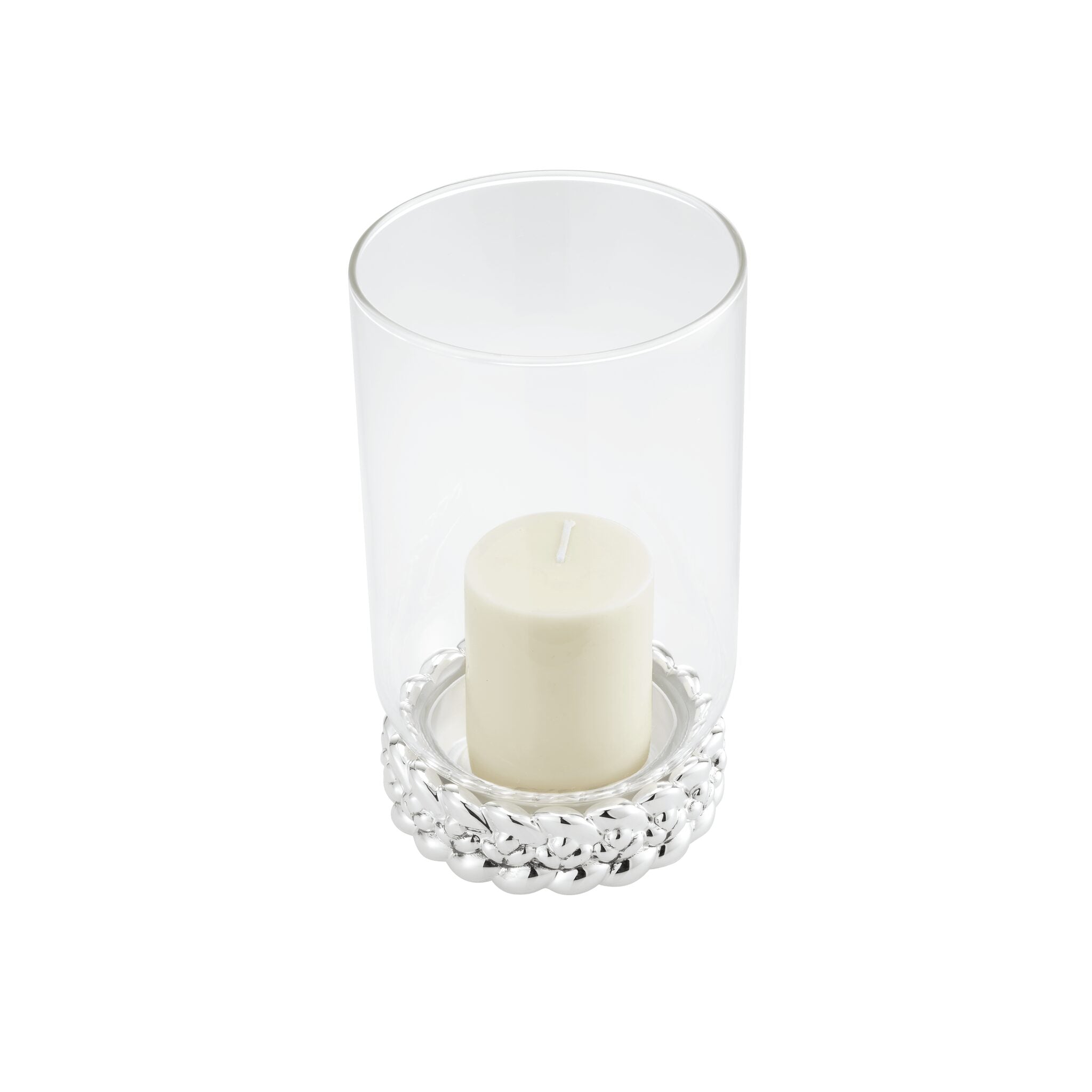 Christofle Babylone Borosilicate Glass Silver-Plated Hurricane — additional view