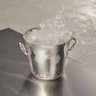 Christofle Vertigo Silver-Plated Ice Bucket in silver-plate on a white background