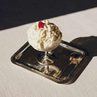 Christofle Malmaison Silver-Plated Ice Cream Bowl in silver-plate on a white background