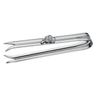 Christofle Anémone Silver-Plated Ice Tongs in silver-plate on a white background