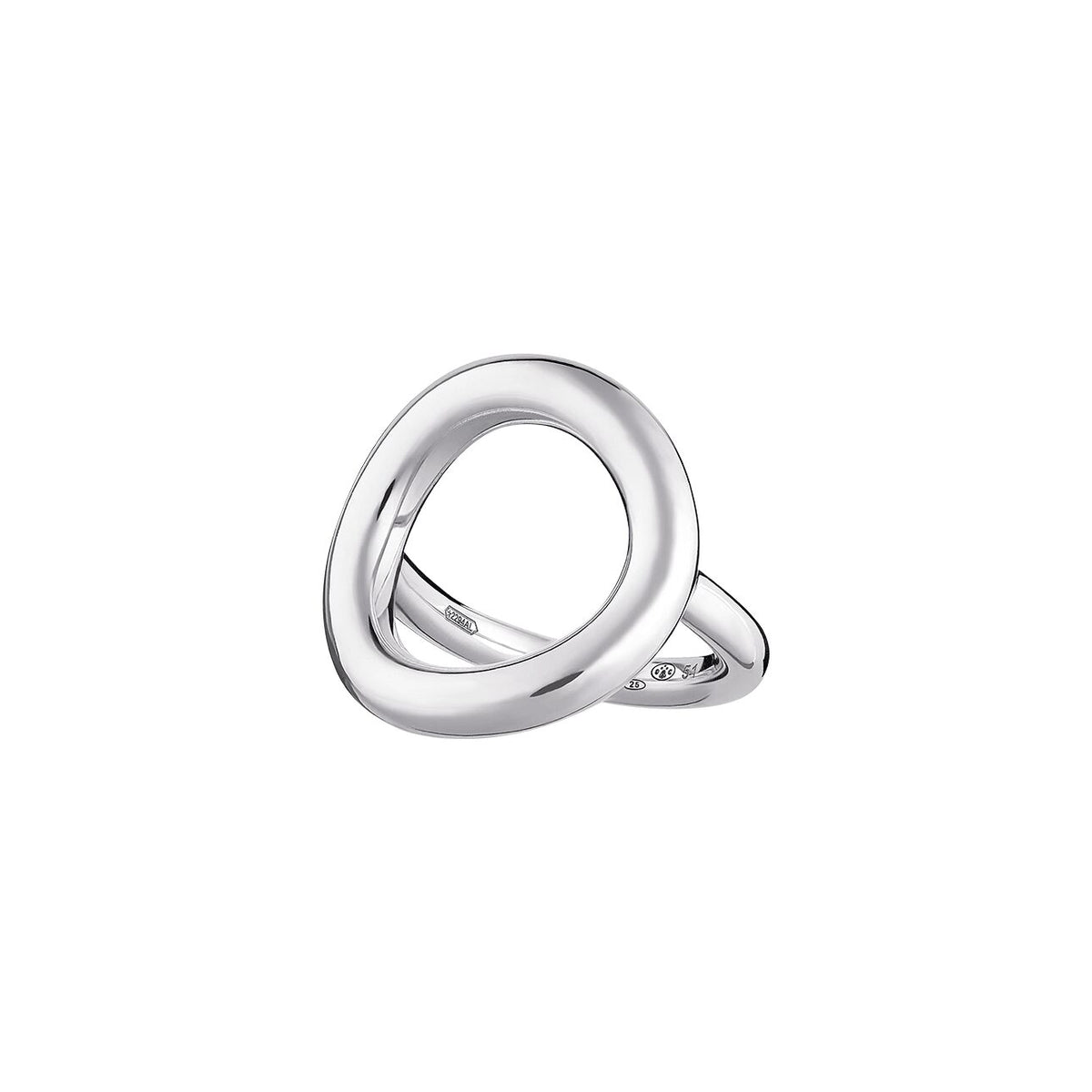Christofle Idole de Christofle Sterling Silver Circle Ring on a white background