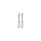 Christofle Idole de Christofle Sterling Silver Large Hoop Earrings on a white background