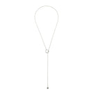 Christofle Idole de Christofle Sterling Silver Lariat Necklace on a white background