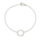 Christofle Idole de Christofle Sterling Silver Ring Chain Bracelet on a white background