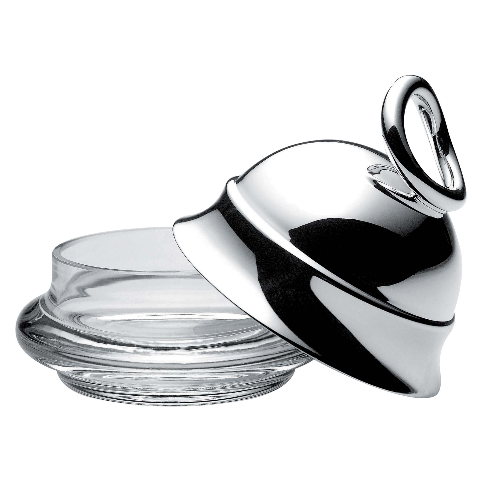 Christofle Vertigo Silver-Plated Personal Lidded Butter Dish — additional view