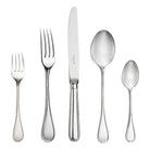 Christofle Albi Silver-Plated 5-Piece Flatware Set in silver-plate on a white background