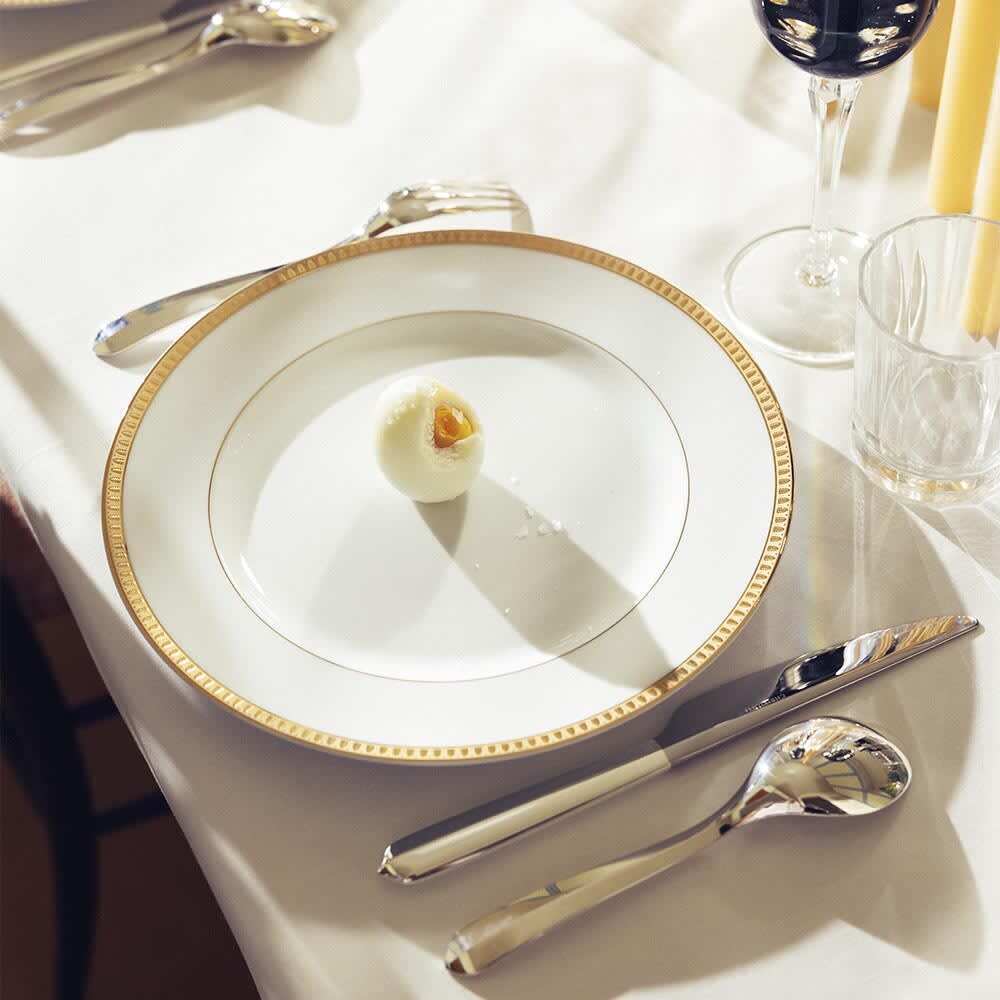 Christofle Infini Silver-Plated 5-Piece Flatware Set in silver-plate on a white background