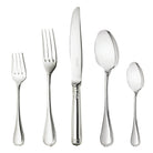 Christofle Malmaison Silver-Plated 5-Piece Flatware Set in silver-plate on a white background