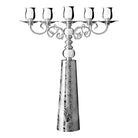 Christofle Jardin d'Eden Silver-Plated Candelabra for Five Candles in silver-plate on a white background