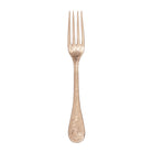Christofle Jardin d'Eden Gilded Rose Gold Dinner Fork in silver-plate on a white background