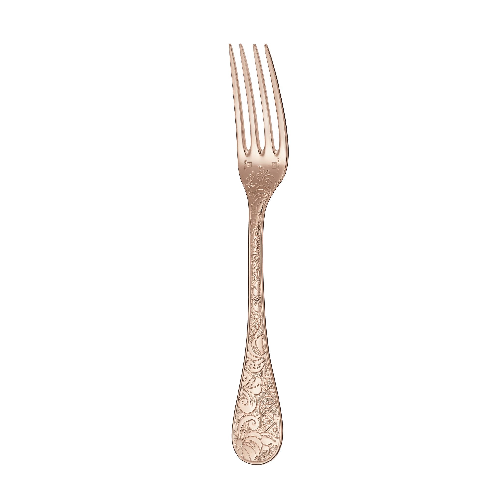 Christofle Jardin d'Eden Gilded Rose Gold Dinner Fork — additional view