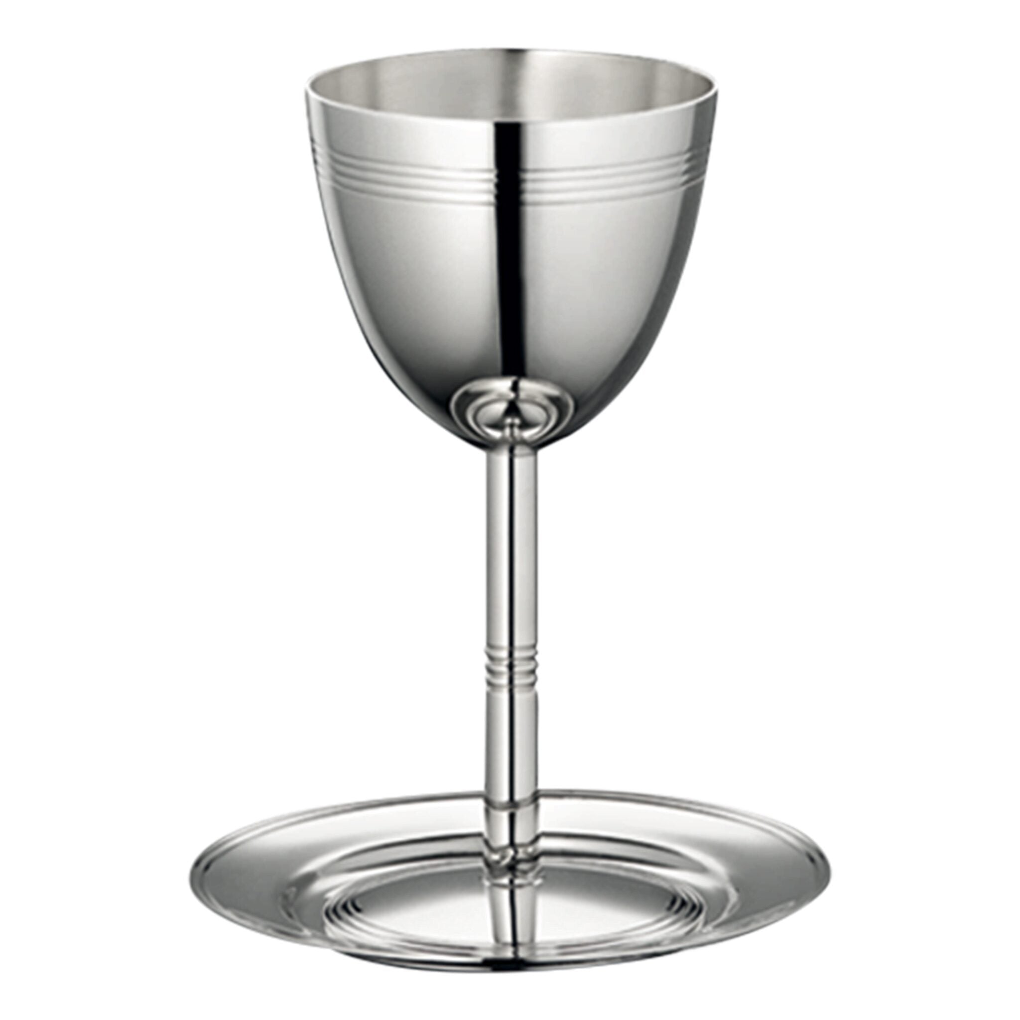 Christofle Silver-Plated Kiddush Cup and Saucer — additional view