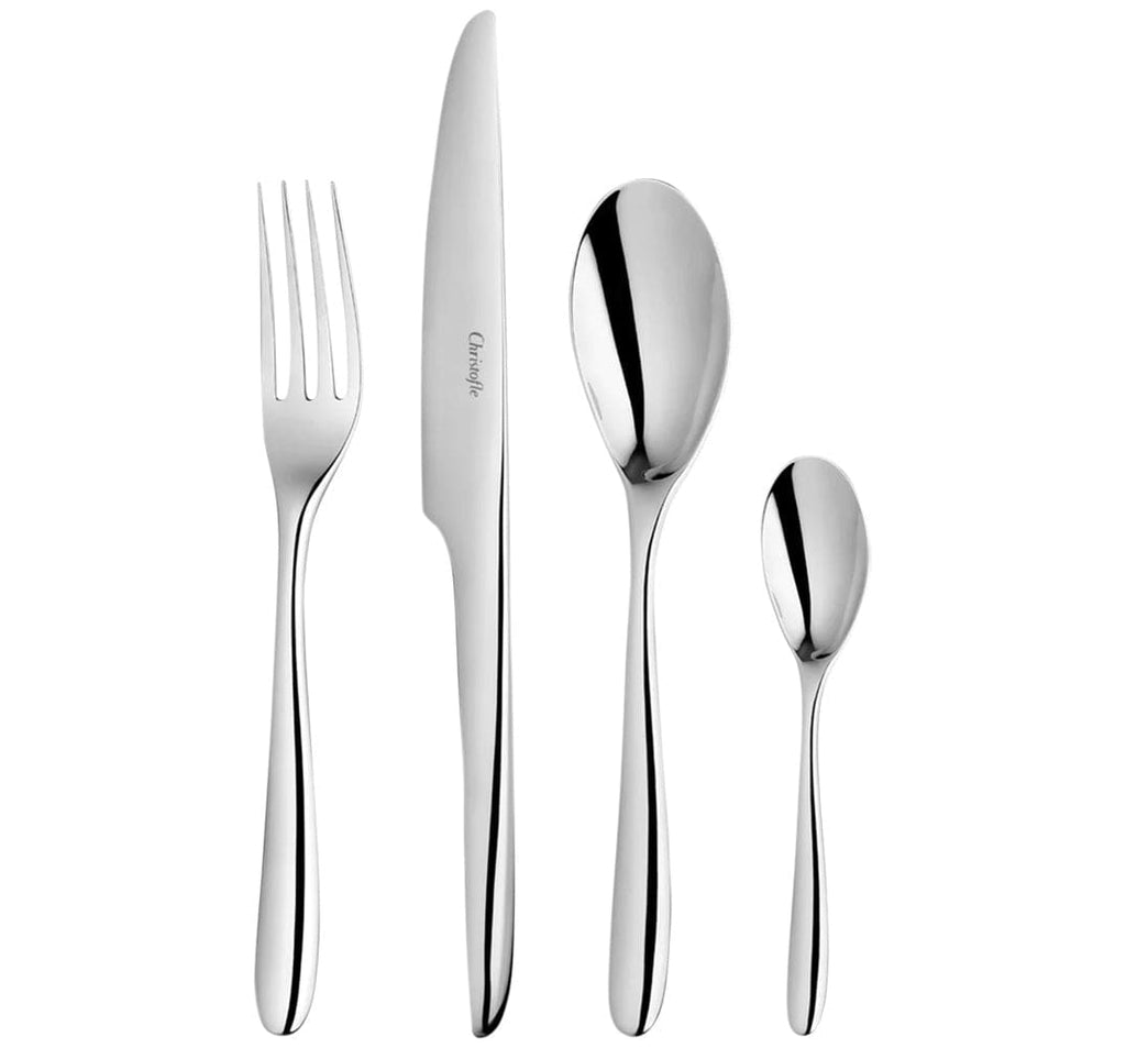 L'Ame De Christofle dinner fork, dinner knife, tablespoon and after dinner teaspoon