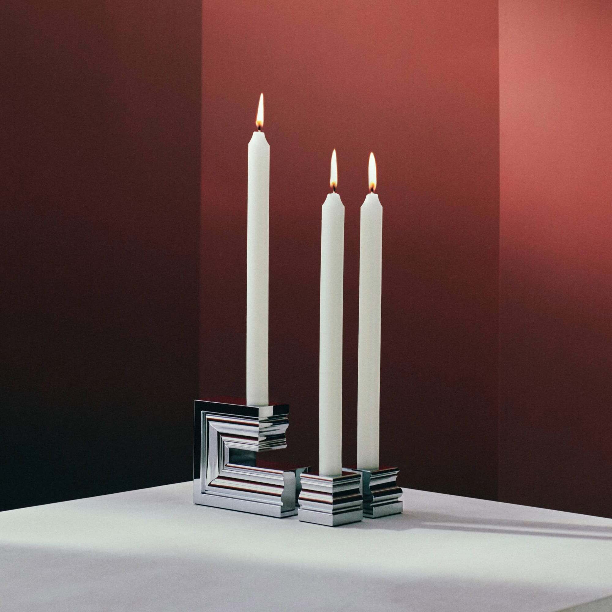 Christofle Perspectives Chrome Aluminium Large Candle Holder N°1 — additional view