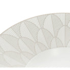 Christofle Malmaison Porcelain Large Rim Plate Platinum Finish — additional view