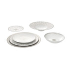 Christofle Malmaison Porcelain Large Rim Plate Platinum Finish — additional view