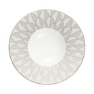 Christofle Malmaison Porcelain Large Rim Plate Platinum Finish — additional view