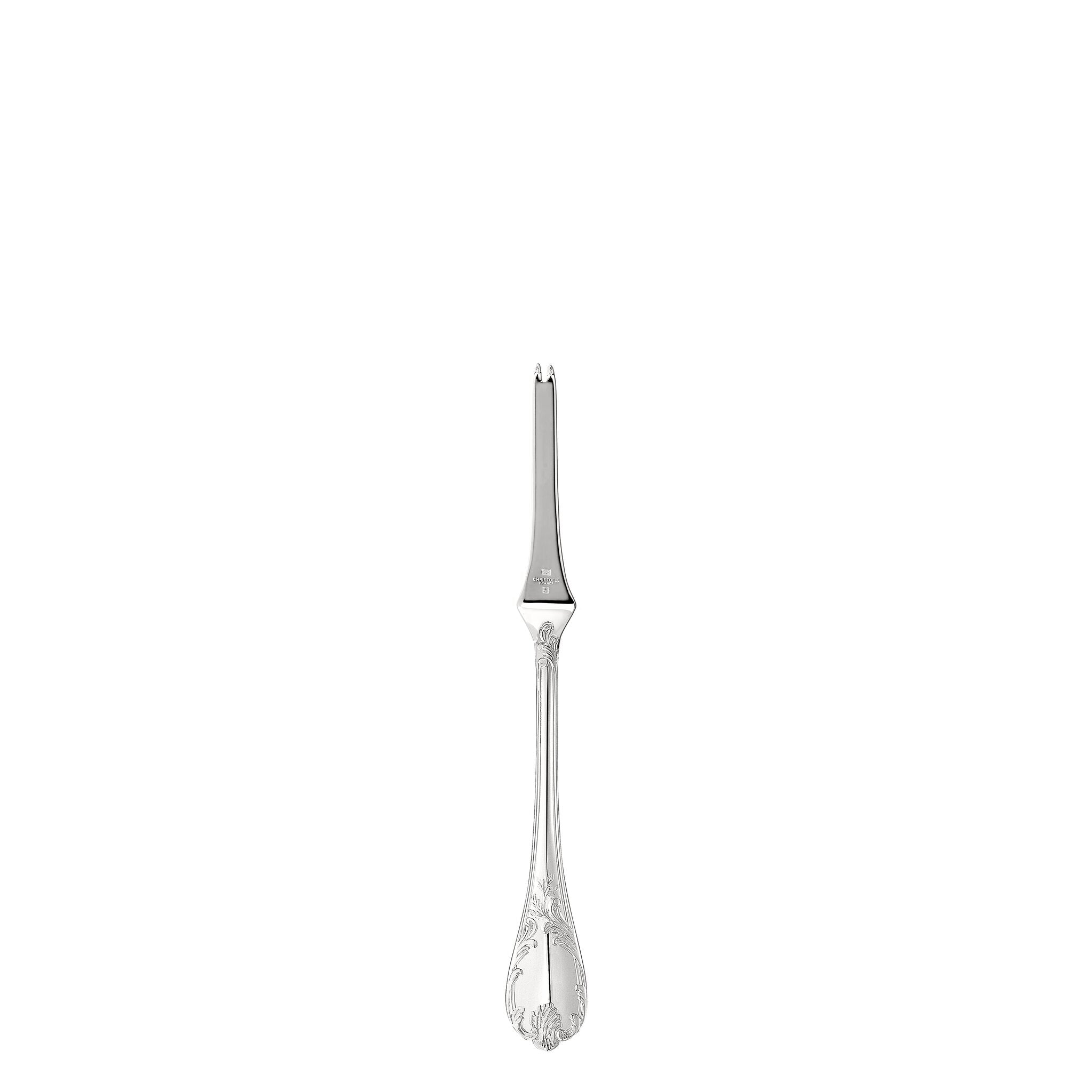 Christofle Marly Silver-Plated Lobster Fork in silver-plate on a white background