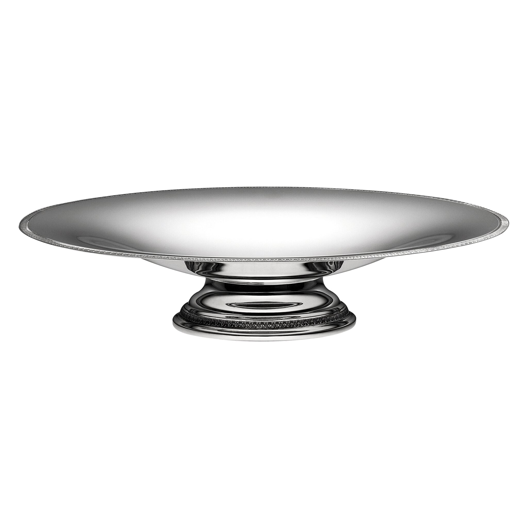 Christofle Malmaison Silver-Plated Bowl and Centerpiece in silver-plate on a white background