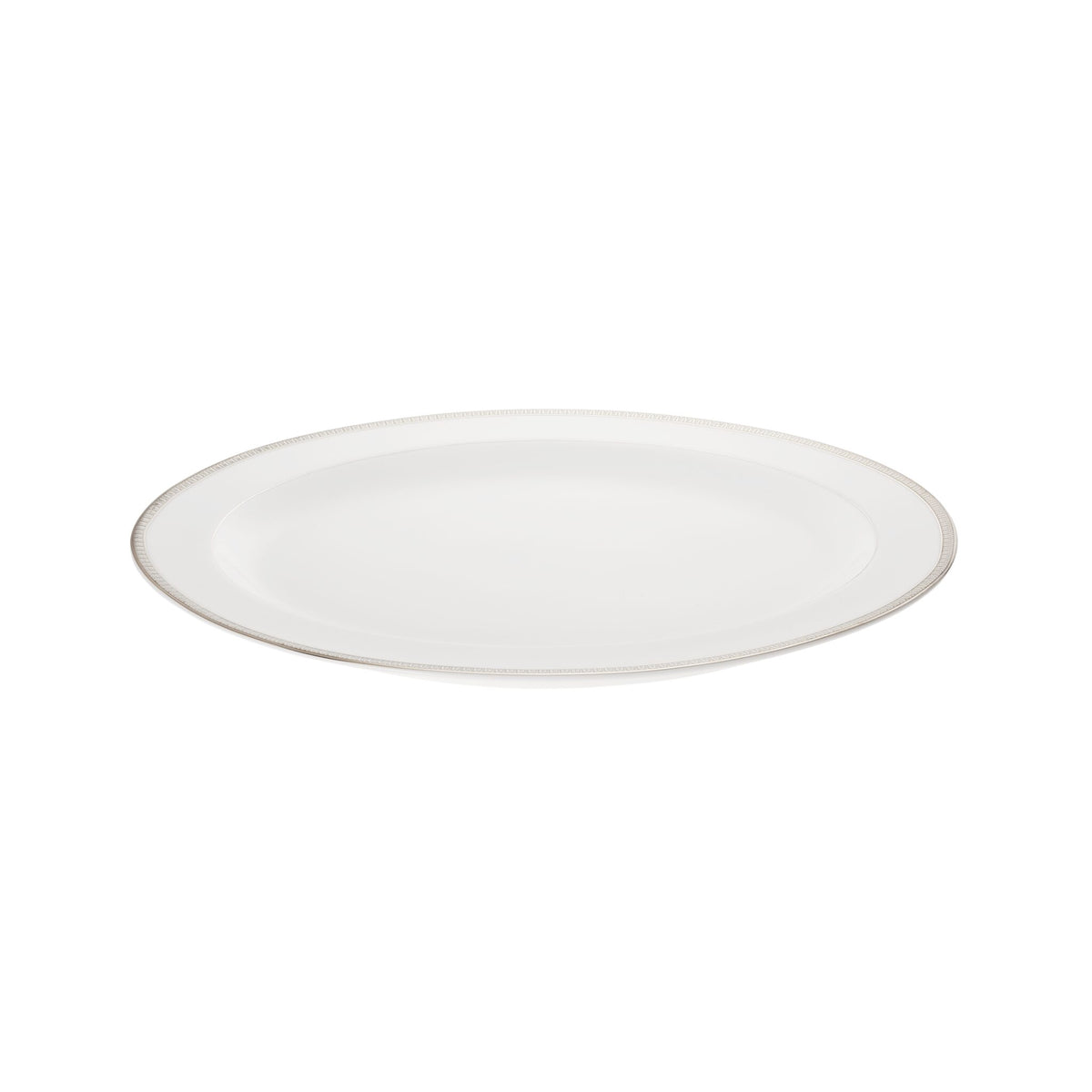 Christofle Malmaison Platinum Porcelain Oval Platter - 15 in, view 2